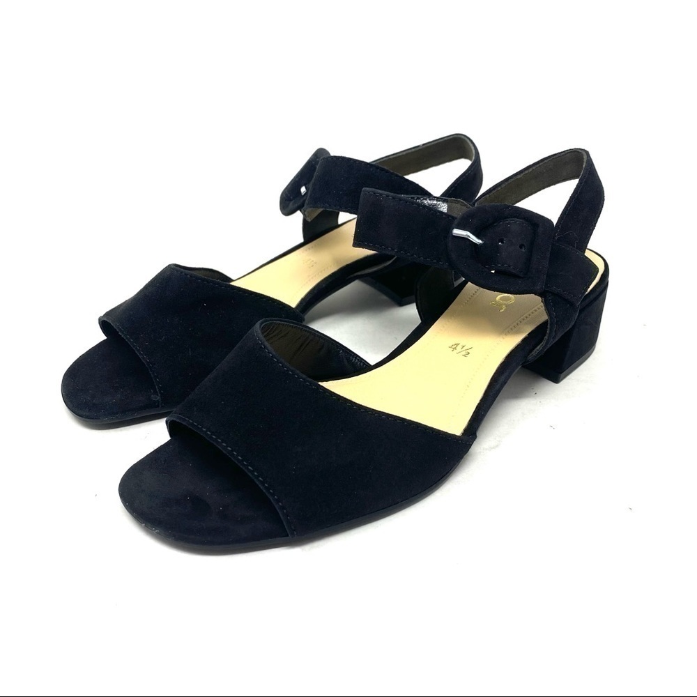 Gabor 81.742.17 black suede ankle strap sandals - Picture 2 of 11